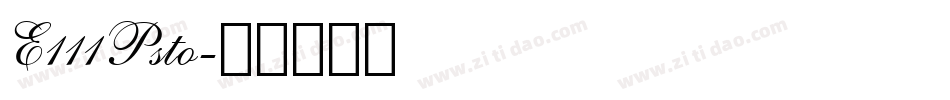 E111Psto字体转换