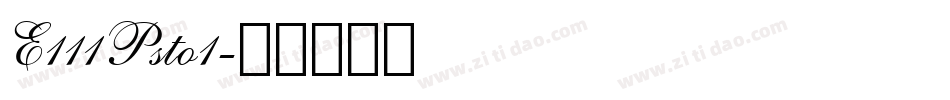 E111Psto1字体转换