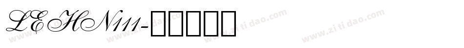 LEHN111字体转换