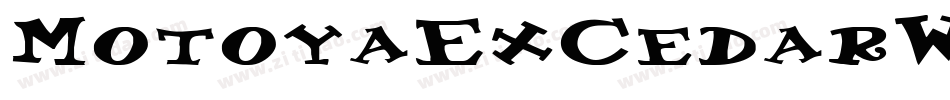 MotoyaExCedarW55字体转换