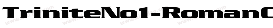 TriniteNo1-RomanCondensedEx字体转换