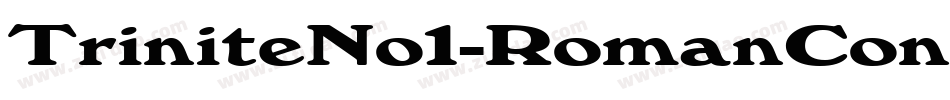 TriniteNo1-RomanCondensedEx字体转换