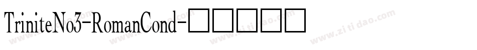 TriniteNo3-RomanCond字体转换