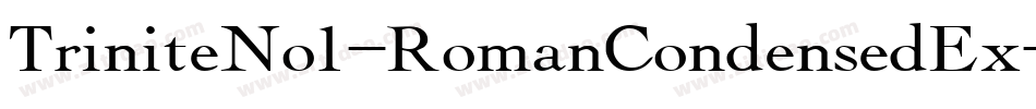 TriniteNo1-RomanCondensedEx字体转换