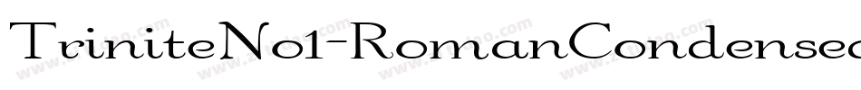 TriniteNo1-RomanCondensedEx字体转换