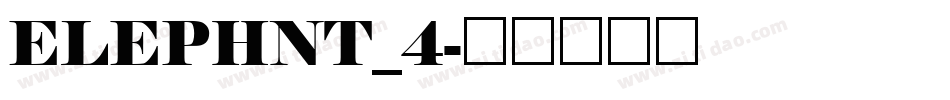 ELEPHNT_4字体转换