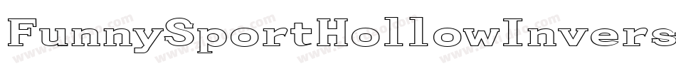 FunnySportHollowInverse-o27d字体转换