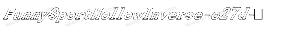 FunnySportHollowInverse-o27d字体转换