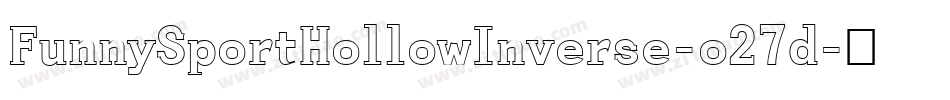 FunnySportHollowInverse-o27d字体转换