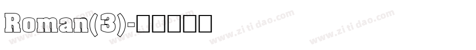 Roman(3)字体转换