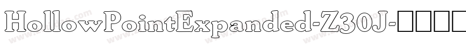 HollowPointExpanded-Z30J字体转换 HollowPointExpanded-Z30J字体转换