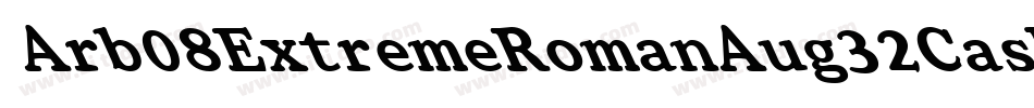 Arb08ExtremeRomanAug32CasNormal-12rv字体转换