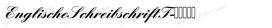 EnglischeSchreibschriftT字体转换