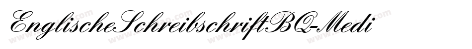 EnglischeSchreibschriftBQ-Medium字体转换