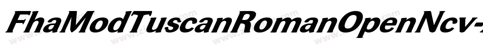 FhaModTuscanRomanOpenNcv-AW37字体转换