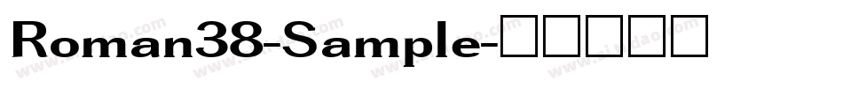 Roman38-Sample字体转换