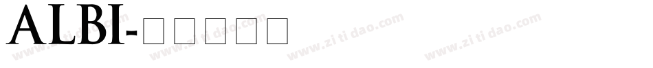 ALBI字体转换