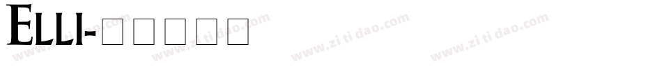 Elli字体转换