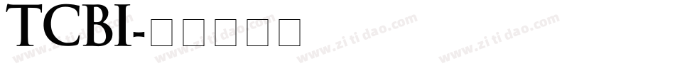 TCBI字体转换