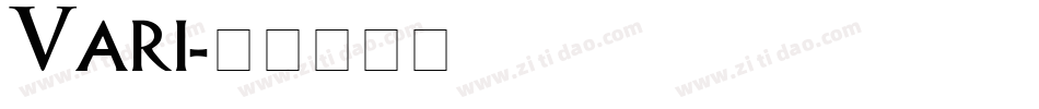 Vari字体转换