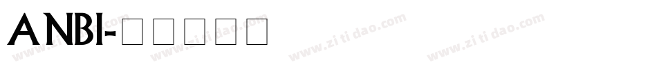 anbi字体转换