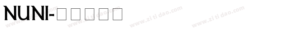 nuni字体转换