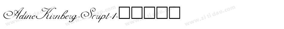AdineKirnberg-Script-1字体转换