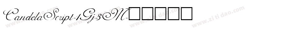 CandelaScript-1Gj3M字体转换