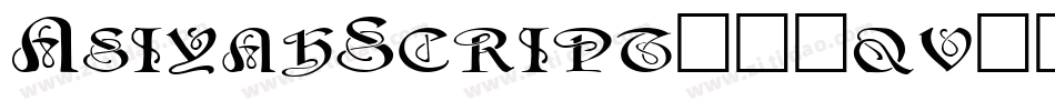 AsiyahScript-14qv字体转换