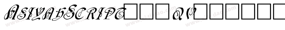 AsiyahScript-14qv字体转换