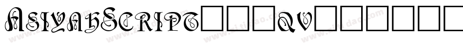 AsiyahScript-14qv字体转换