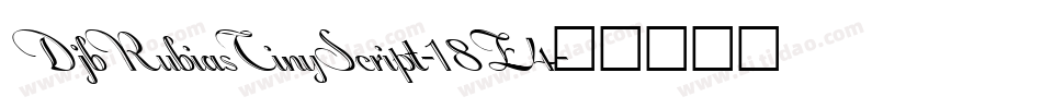 DjbRubiasTinyScript-18Z4字体转换