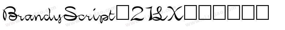 BrandyScript-21LX字体转换