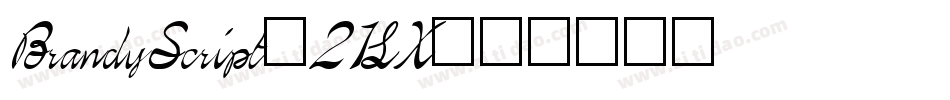 BrandyScript-21LX字体转换
