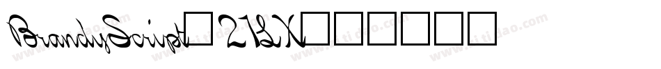 BrandyScript-21LX字体转换