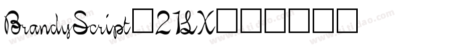BrandyScript-21LX字体转换