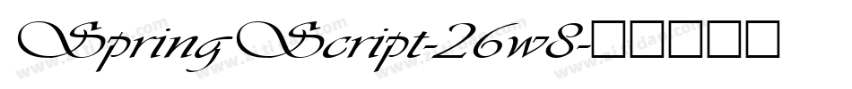 SpringScript-26w8字体转换