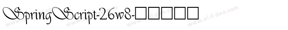 SpringScript-26w8字体转换