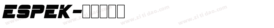 espek字体转换