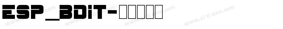 ESP_BDIT字体转换