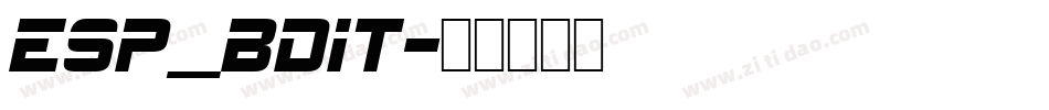 ESP_BDIT字体转换