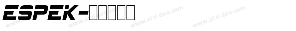 espek字体转换