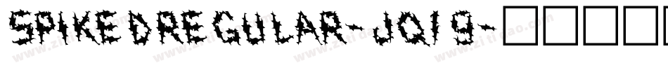 SpikedRegular-jq19字体转换