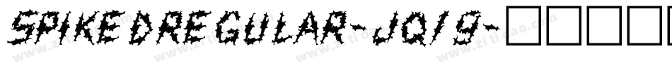 SpikedRegular-jq19字体转换
