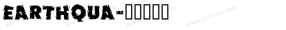 EARTHQUA字体转换