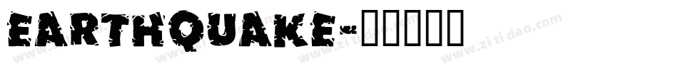 EARTHQUAKE字体转换