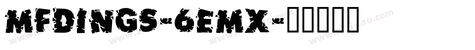 MfDings-6Emx字体转换