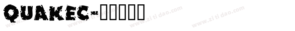 Quakec字体转换