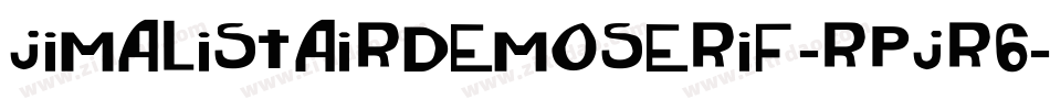 JimAlistairDemoSerif-RpJr6字体转换