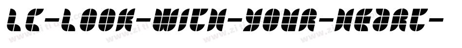 LC-Look-With-Your-Heart字体转换